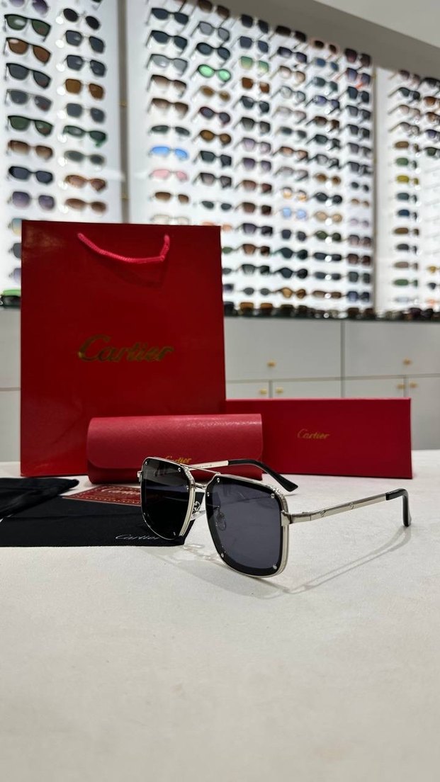 Cartier Siyah unisex Gözlük - Görsel 2