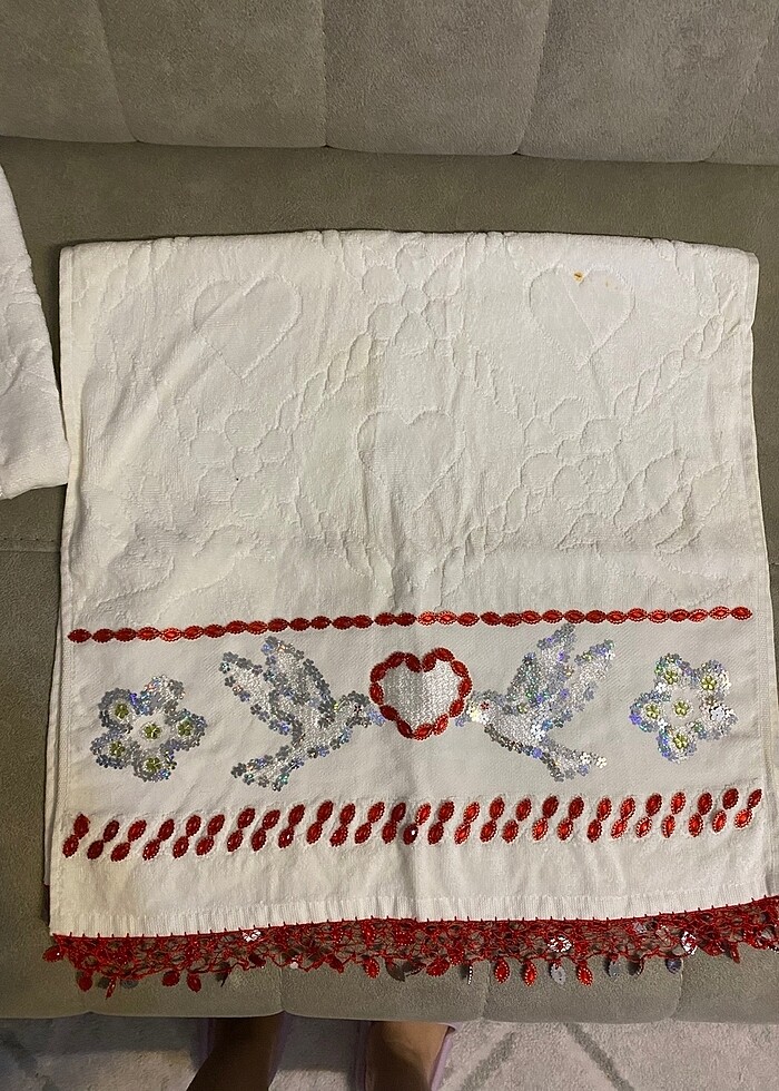 Çeyizlik işlemeli havlular - Görsel 4