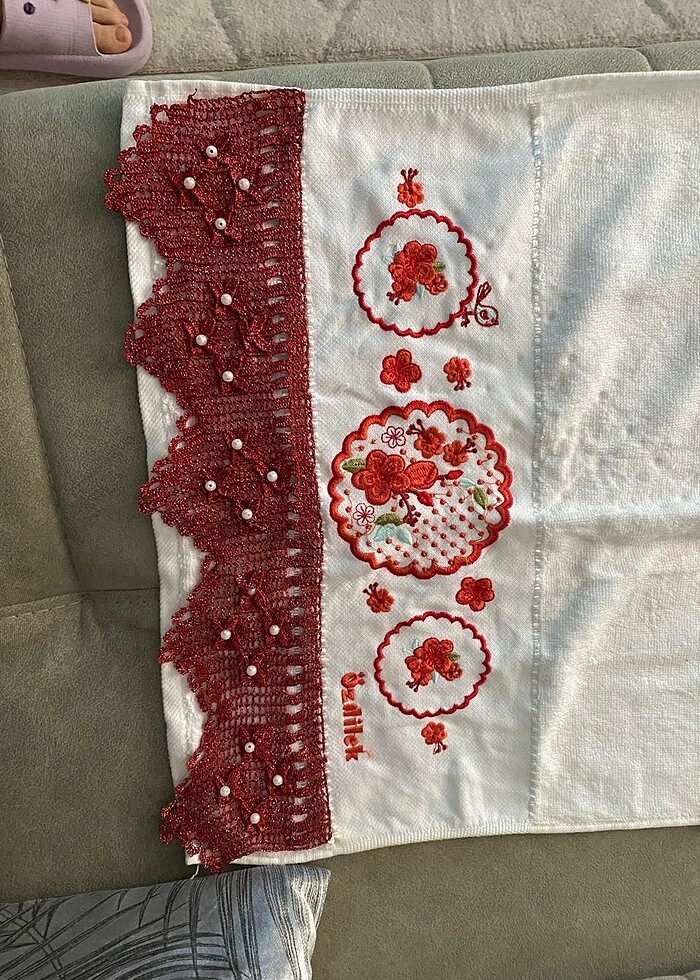 Çeyizlik işlemeli havlular - Görsel 2