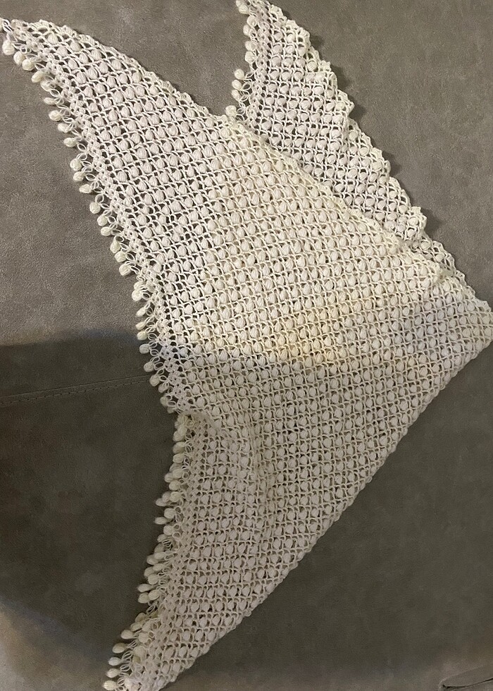 Çeyizlik el örmesi atkı - Görsel 2