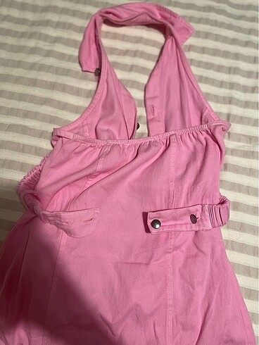 36 Beden Kadin Pembe Elbise