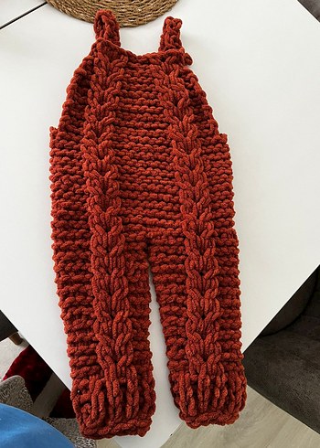 kahverengi Örgü tulum - Görsel 2