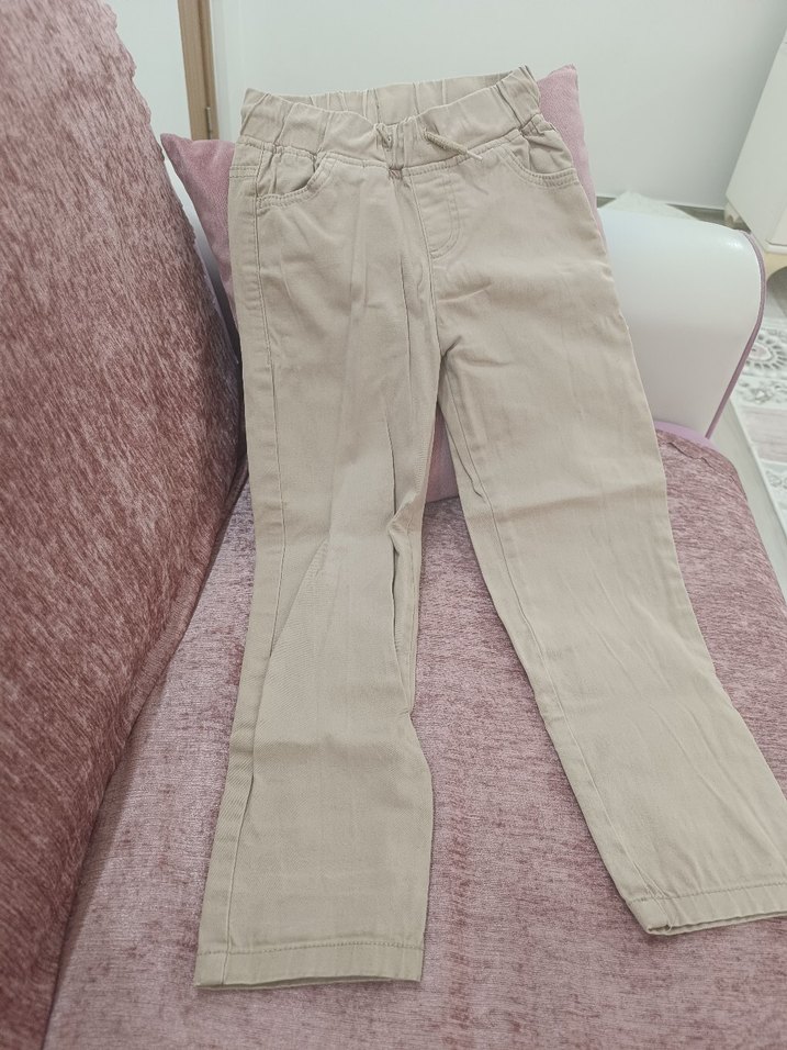 Bej okul pantolon - Görsel 2