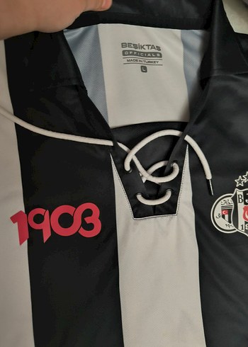 Erkek Siyah Beyaz Beşiktaş forması - Görsel 3