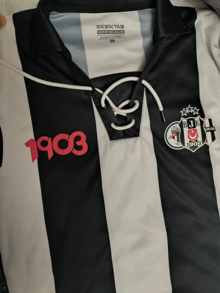 Erkek Siyah Beyaz  Beşiktaş forması - Görsel 2