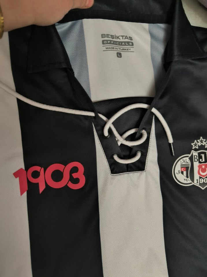 Erkek Siyah Beyaz  Beşiktaş forması - Görsel 3