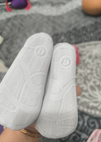 Renkli Beyaz Kız Bebek İlk Adım Ayakkabısı - Görsel 2