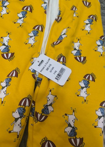 Renkli Desenli Fermuarlı Bebek Tulumu - Görsel 3