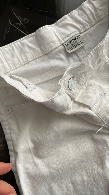 6 Yaş Beden beyaz Renk Beyaz pantolon