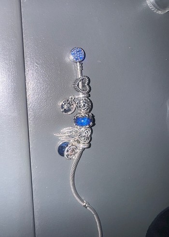 Beden Pandora Mavi Boncuklu Kadın Bileklik