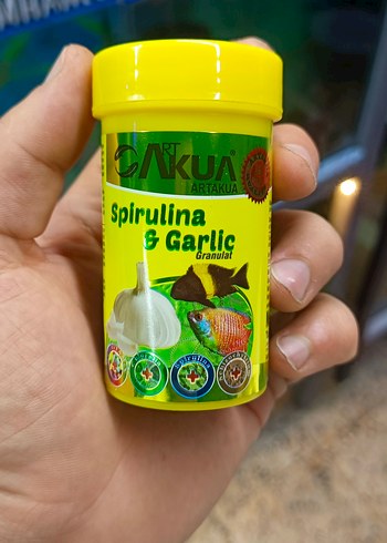 ArtAkua Spirulina & Sarımsak Granül Balık Yemi
