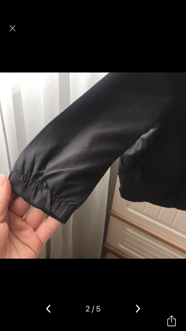 Erkek Çocuk Siyah Fermuarlı Street Wear Ceket - Görsel 3