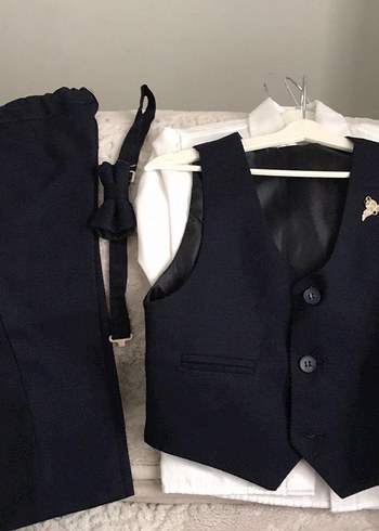 Klasik Kesim Çocuk Yelek Takımı - Görsel 2