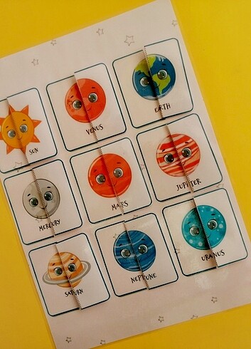  Beden Renk Gezegen puzzle 