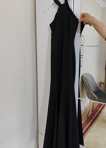 s Beden siyah Renk Balık Model Abiye