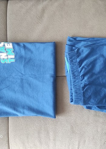 Kısa Kollu erkek çocuk Pijama Takımı - Görsel 3