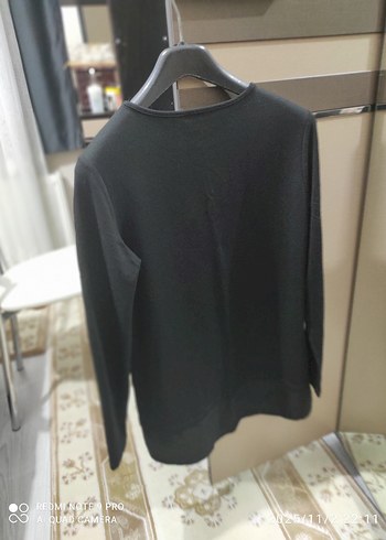 Kadın Siyah Uzun Kollu Desenli Bluz - Görsel 2