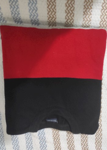 Gri ve Kırmızı Çizgili Erkek Triko Kazak - Görsel 2