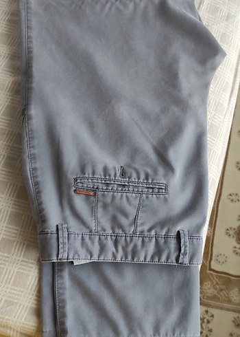 Gri Düğmeli Erkek kumaş Pantolon - Görsel 3