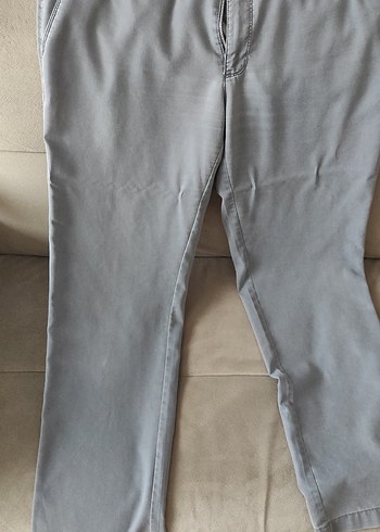 Gri Düğmeli Erkek kumaş Pantolon - Görsel 5