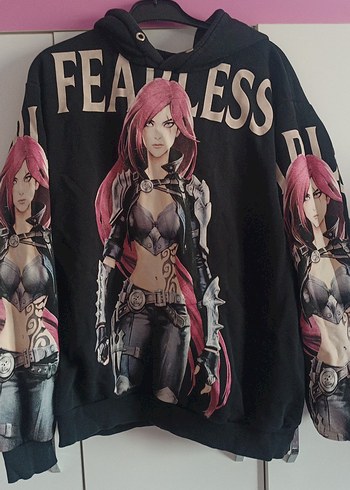 Goth Baskılı Kadın Sweatshirt
