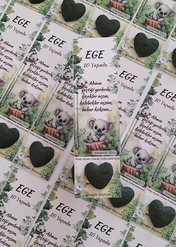  Beden Renk Tohumlu Nikah Hatırası Kalp Şeklinde Yeşil
