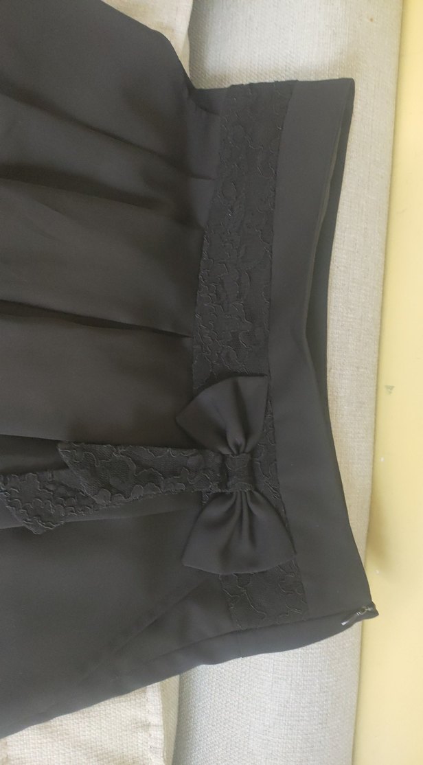 Siyah Pilili Midi Etek - Görsel 2