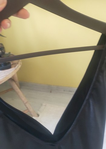 Drapeli Siyah Gotik Kadın Mayo - Görsel 2