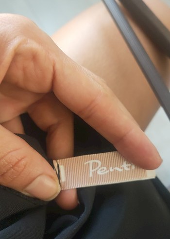 Drapeli Siyah Gotik Kadın Mayo - Görsel 3