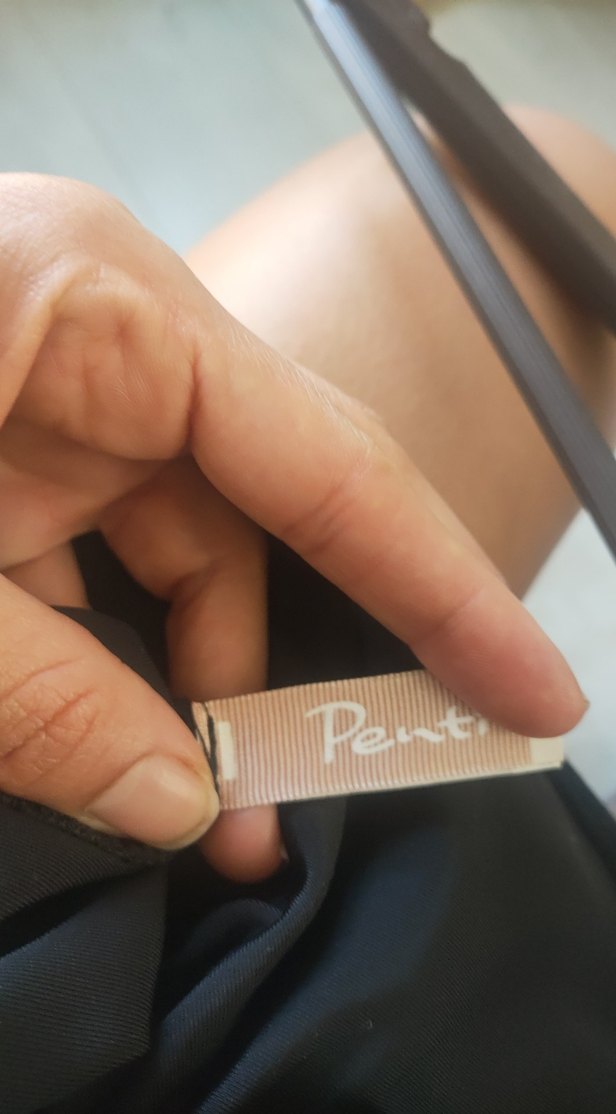 Drapeli Siyah Gotik Kadın Mayo - Görsel 3