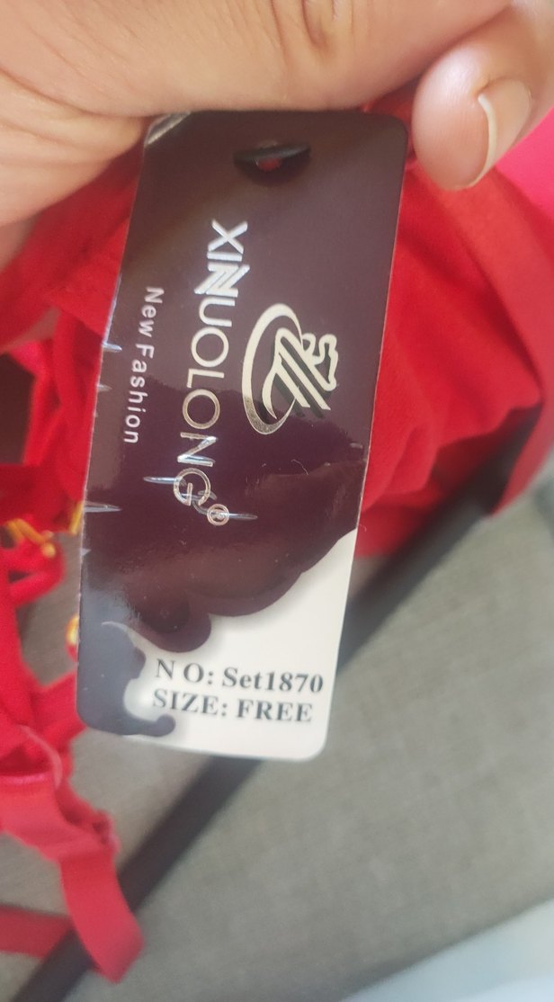 Kırmızı Dantelli İnce Askılı gecelik - Görsel 3