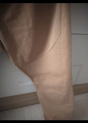 Bershka Erkek Bej lastikli pacaları , eşofman - Görsel 7