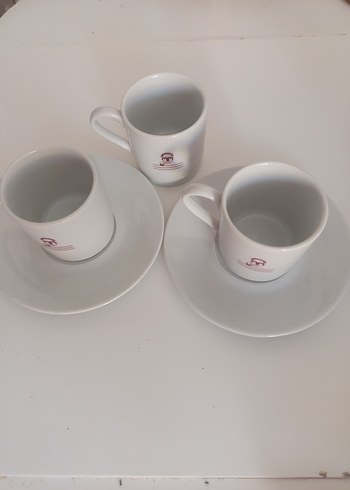 Beyaz porselen Kütahya 2 li Kahve Fincanı Seti - Görsel 4