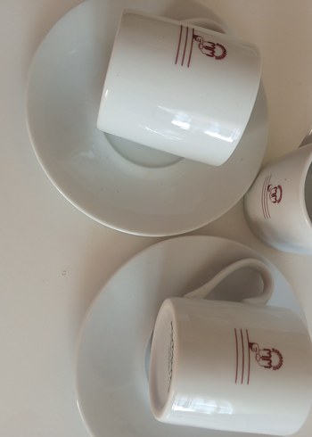 Beyaz porselen Kütahya 2 li Kahve Fincanı Seti - Görsel 3