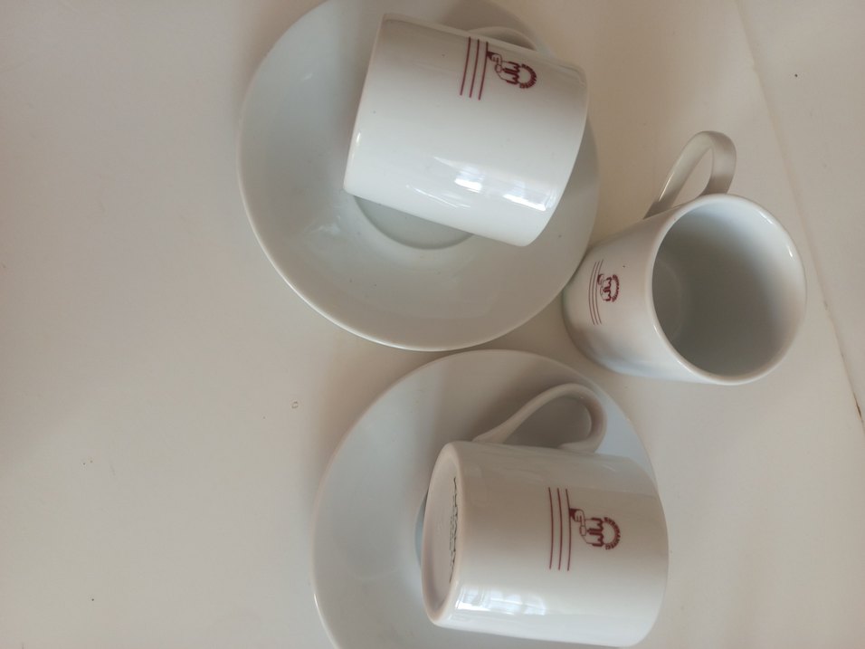 Beyaz porselen Kütahya 2 li Kahve Fincanı Seti - Görsel 3