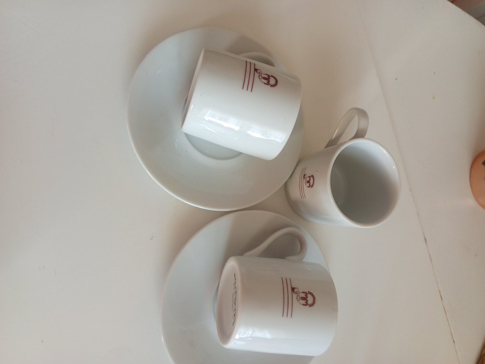 Beyaz porselen Kütahya 2 li Kahve Fincanı Seti - Görsel 2