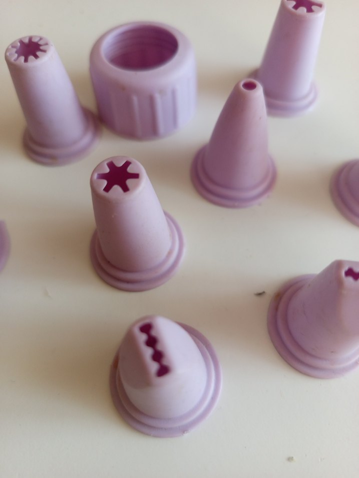 Pastel lila  Plastik Mutfak Krema Uçları Seti - Görsel 3