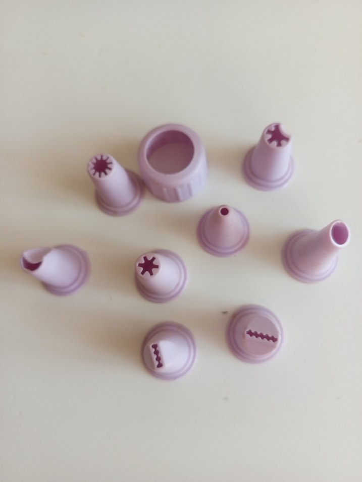 Pastel lila  Plastik Mutfak Krema Uçları Seti - Görsel 4