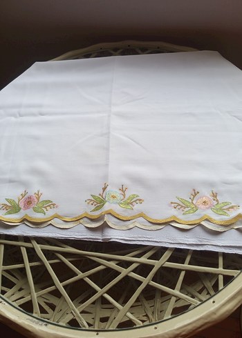 pastel renkler de elde boyama yapılarak el emeği namaz bezi - Görsel 3