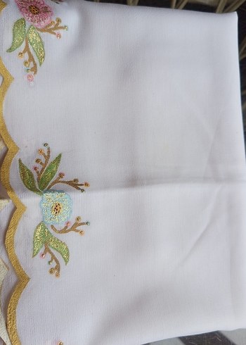 pastel renkler de elde boyama yapılarak el emeği namaz bezi - Görsel 2