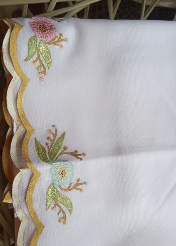 pastel renkler de elde boyama yapılarak el emeği namaz bezi - Görsel 5