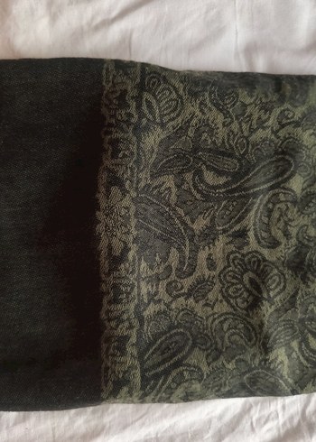 Bohem Tarz yeşil ve tonları şal desenli Kadın Şal - Görsel 6