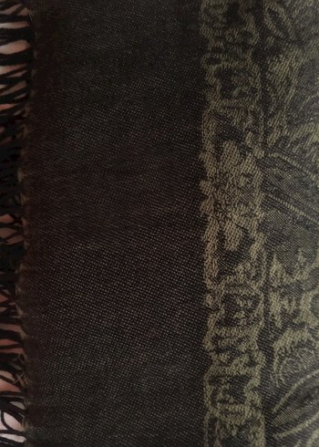 Bohem Tarz yeşil ve tonları şal desenli Kadın Şal - Görsel 4