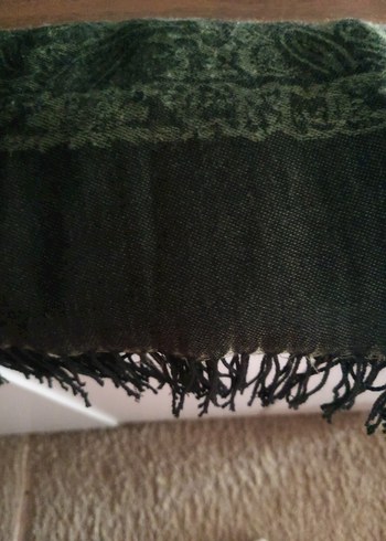 Bohem Tarz yeşil ve tonları şal desenli Kadın Şal - Görsel 5