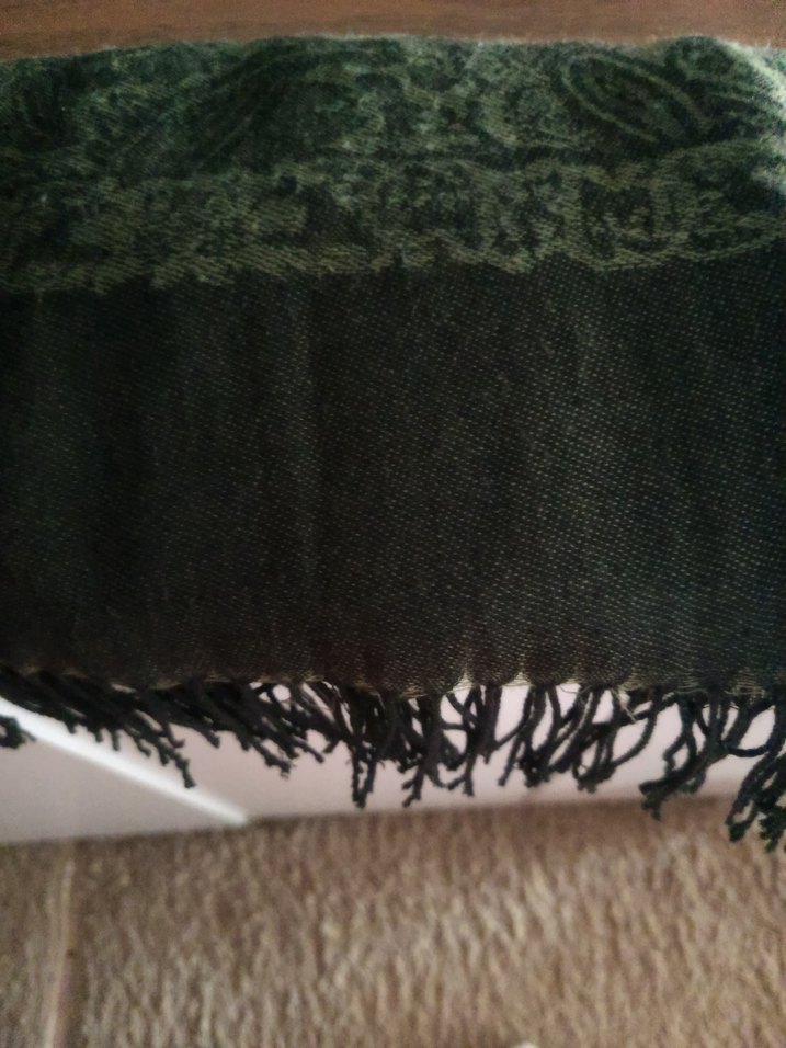 Bohem Tarz yeşil ve tonları şal desenli Kadın Şal - Görsel 5