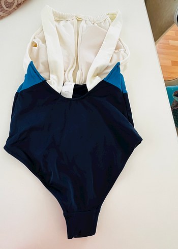 Dekolteli halter yaka Kadın Mayo - Görsel 6