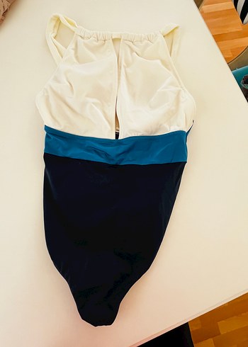 Dekolteli halter yaka Kadın Mayo - Görsel 4