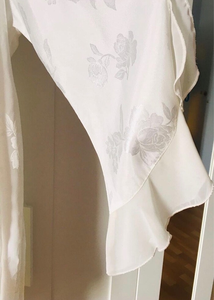 Gecelik sabahlık saten takım - Görsel 4