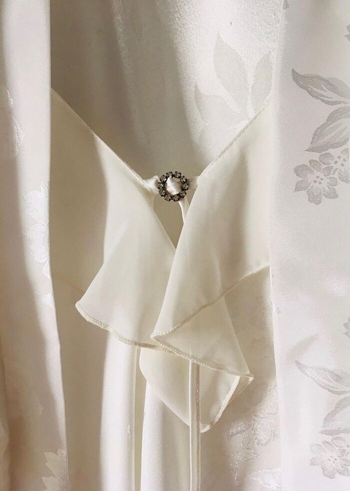 Gecelik sabahlık saten takım - Görsel 3