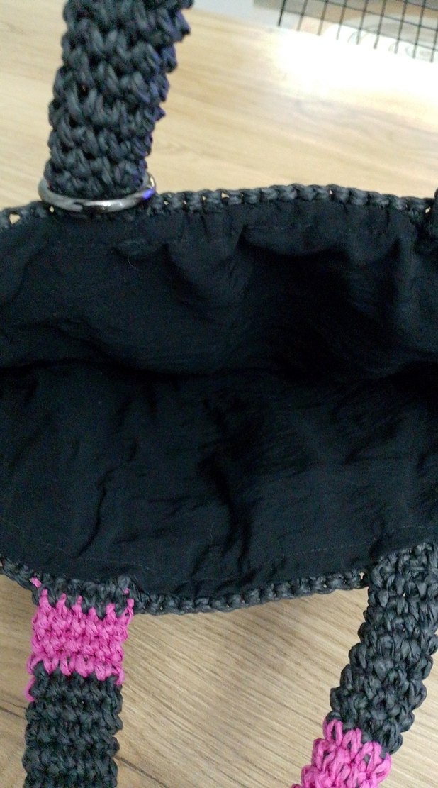 Renkli Nakışlı Örgü Kadın Çanta - Görsel 3